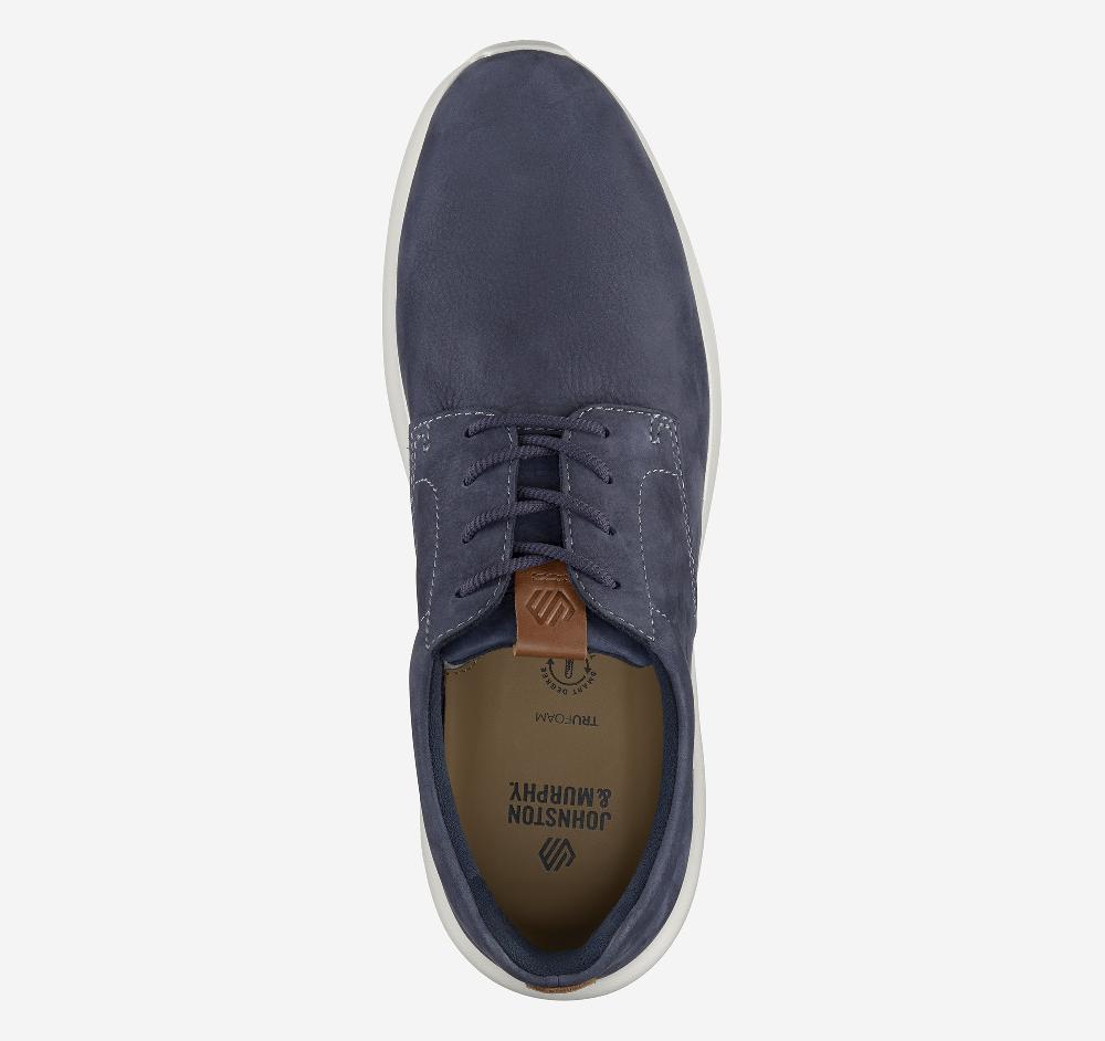 Johnston & Murphy Amherst 2.0 Plain Toe Navy Nubuck
