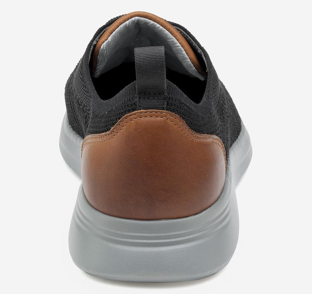 Johnston & Murphy Amherst Knit U-Throat Black Knit