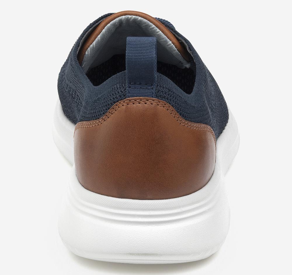 Johnston & Murphy Amherst Knit U-Throat Navy Knit