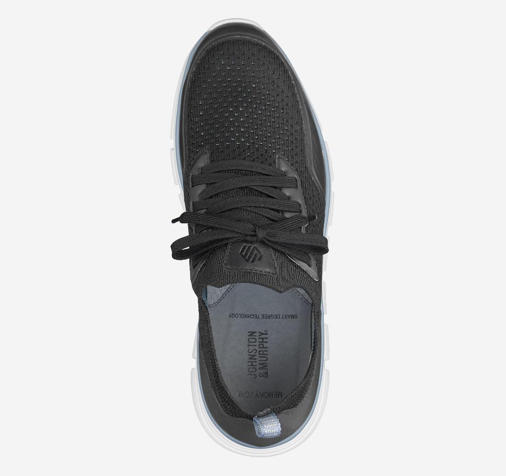 Johnston & Murphy Amherst Lug Knit Sport Black Knit