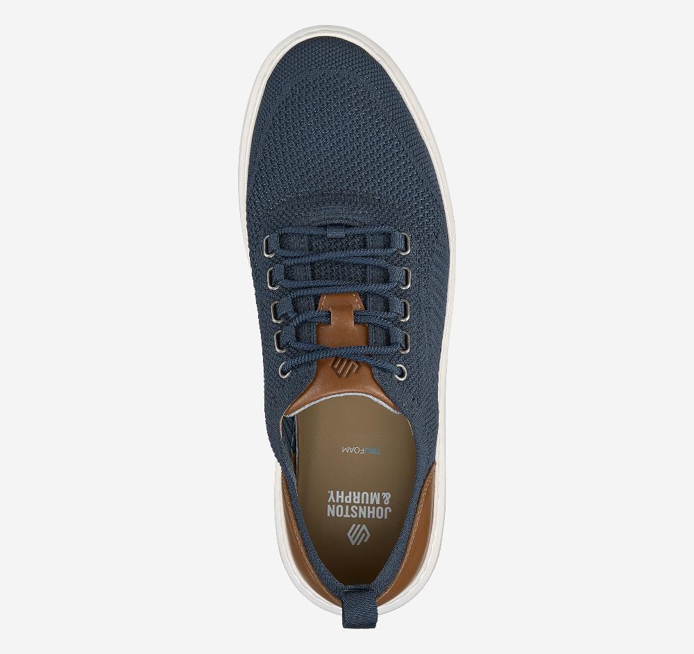 Johnston & Murphy Anders Knit U-Throat Navy Knit