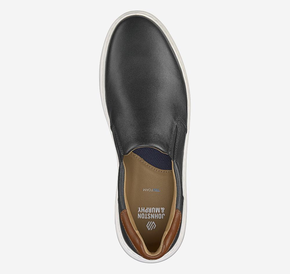 Johnston & Murphy Anders Slip-On Black Full Grain