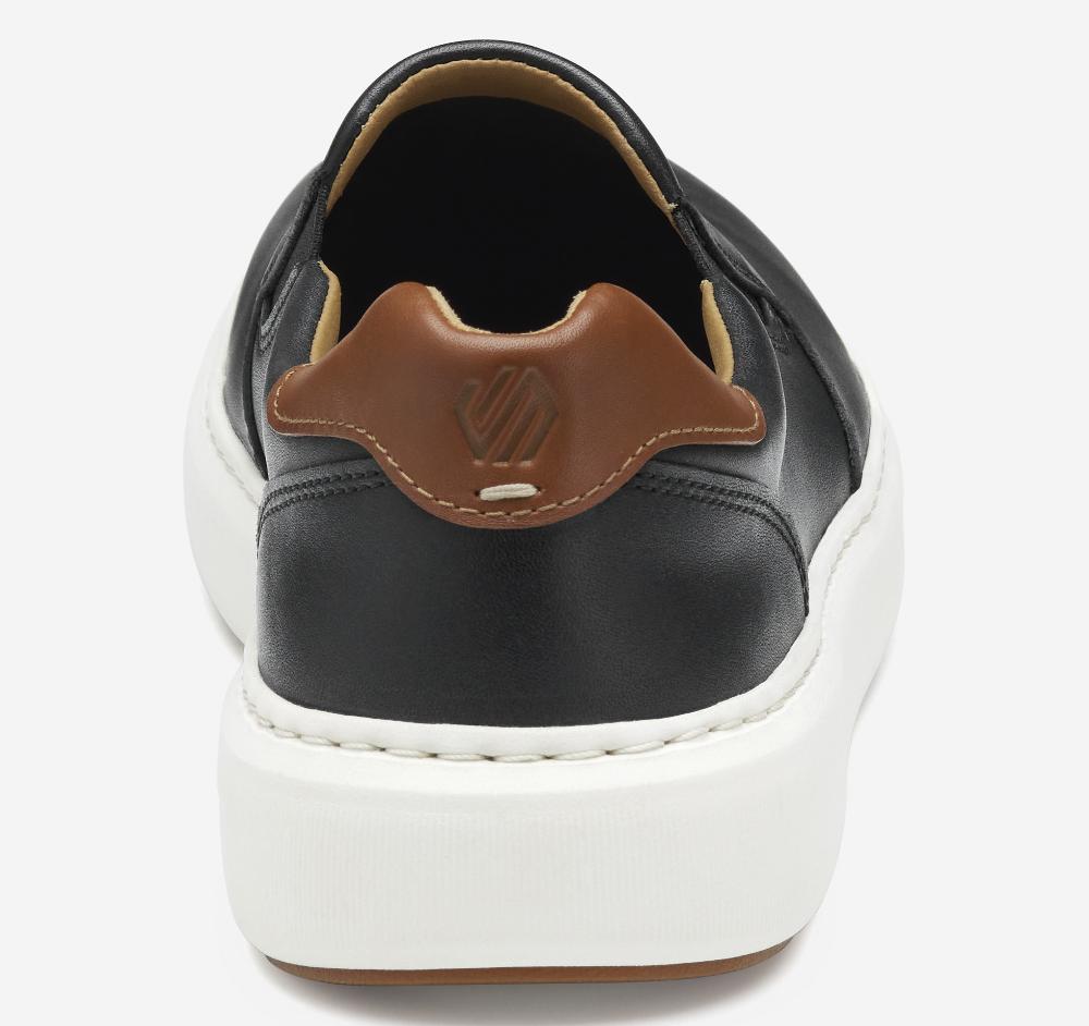 Johnston & Murphy Anders Slip-On Black Full Grain