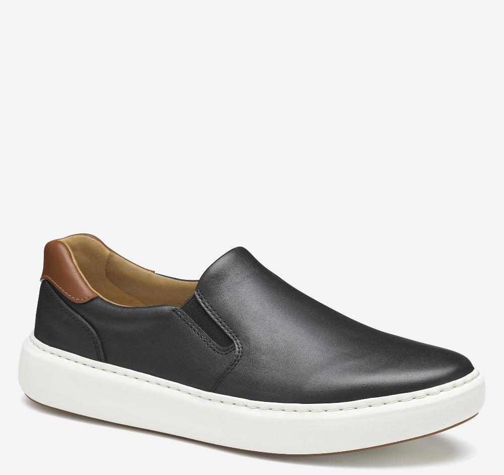 johnston & murphy Anders Slip-On Black Full Grain