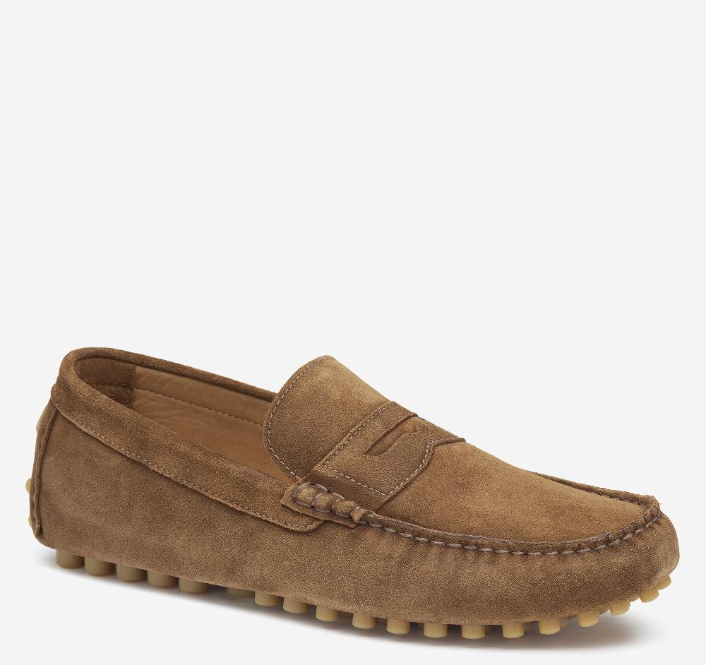 johnston & murphy Athens Penny Snuff Suede