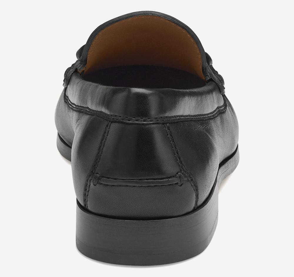 Johnston & Murphy Baldwin Bit Loafer Black Sheepskin