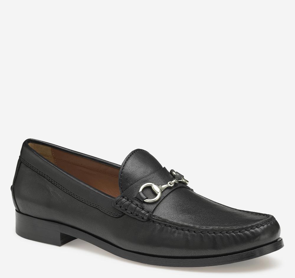 johnston & murphy Baldwin Bit Loafer Black Sheepskin