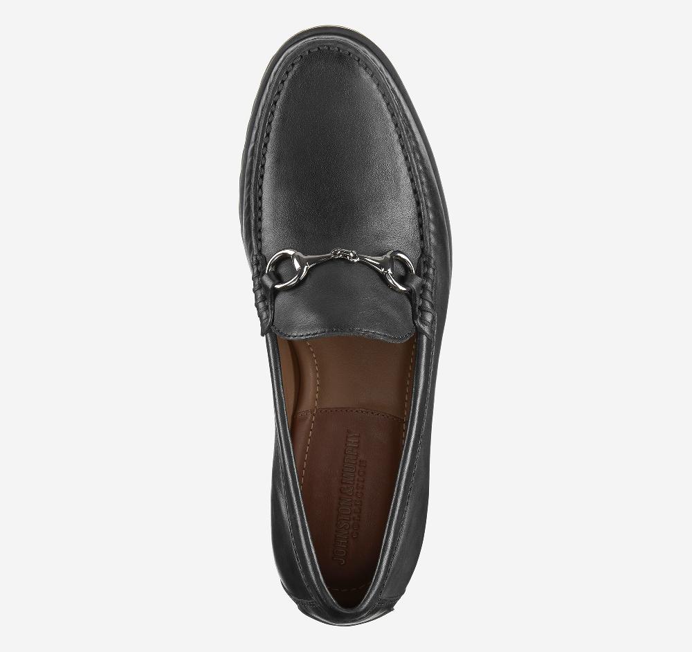 Johnston & Murphy Baldwin Lug Bit Black Sheepskin