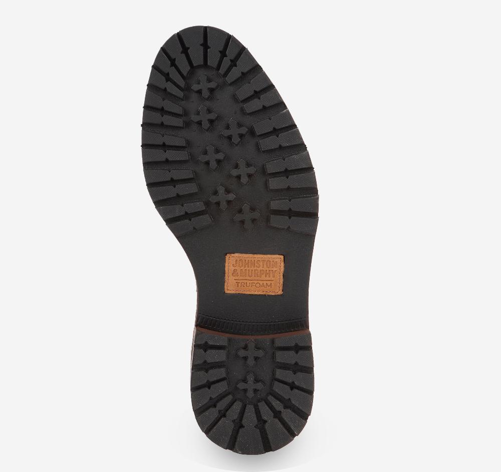 Johnston & Murphy Barrett Zip Boot Dark Taupe Suede