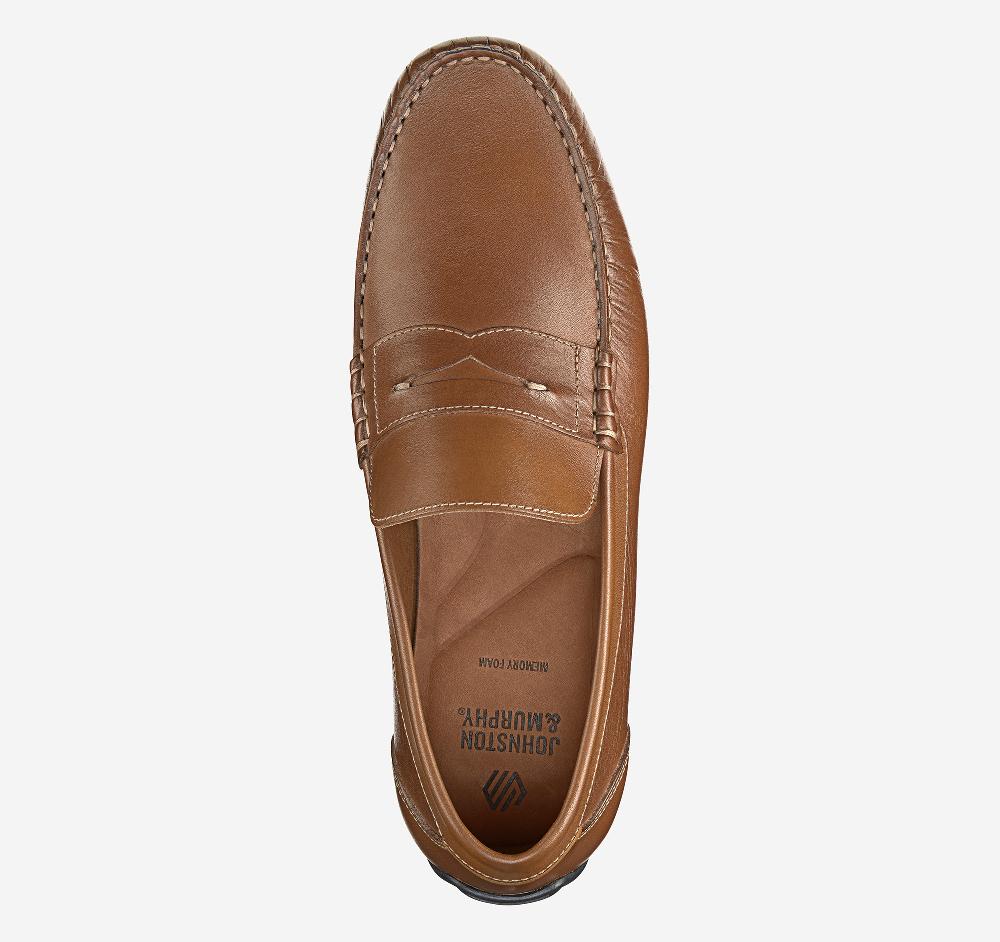 Johnston & Murphy Beck Penny Loafer Tan Full Grain
