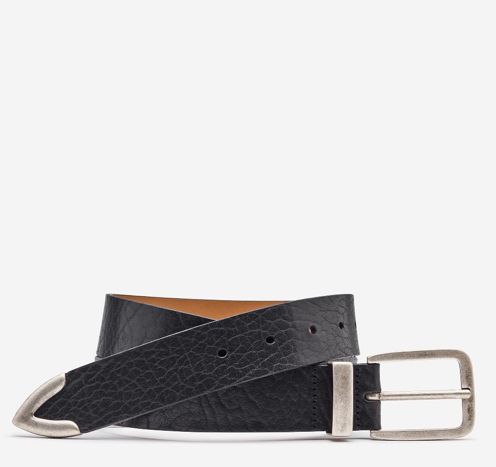 johnston & murphy Bison Belt Black