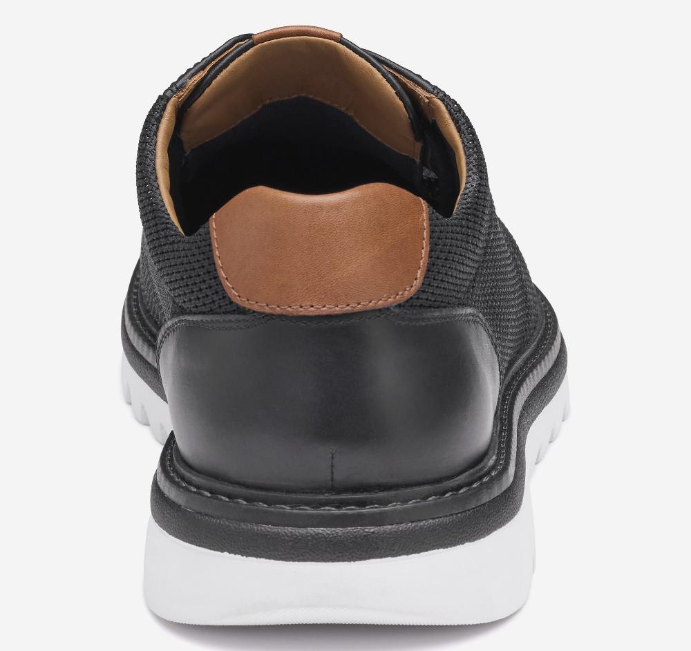 Johnston & Murphy Braydon Knit Plain Toe Black Knit