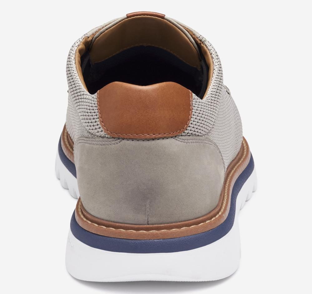 Johnston & Murphy Braydon Knit Plain Toe Gray Knit