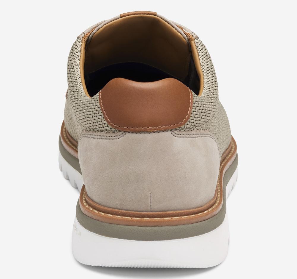 Johnston & Murphy Braydon Knit Plain Toe Taupe Knit