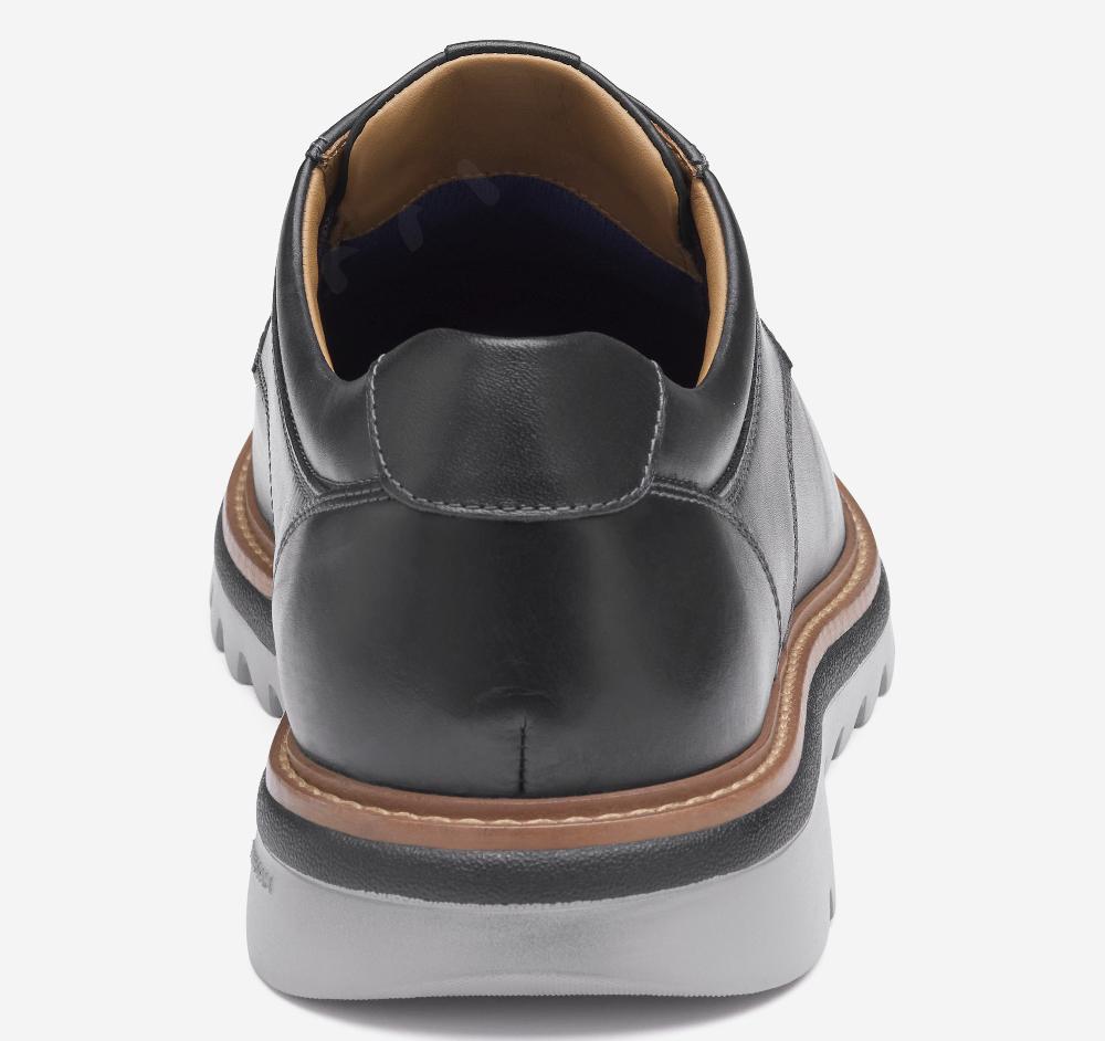 Johnston & Murphy Braydon Plain Toe Black Full Grain