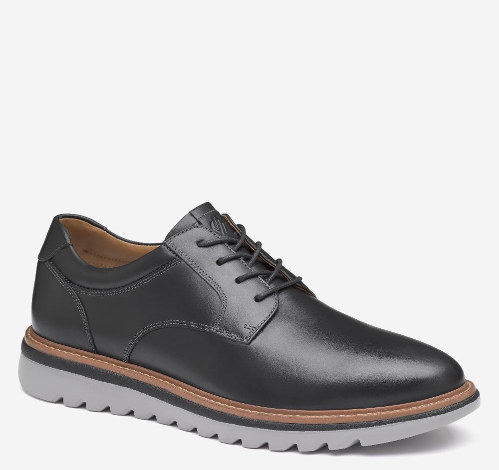 johnston & murphy Braydon Plain Toe Black Full Grain
