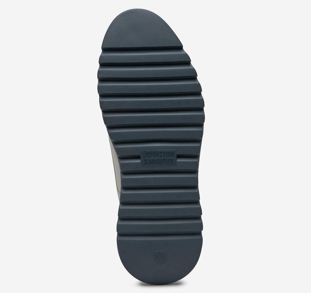 Johnston & Murphy Braydon Plain Toe Off-White Nubuck