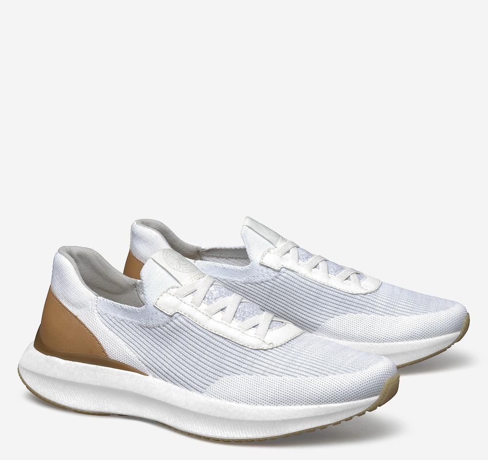 johnston & murphy Briley Knit Jogger White Knit