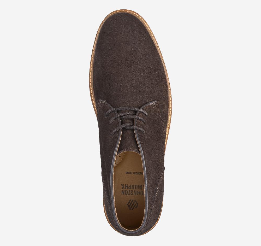 Johnston & Murphy Calder Chukka Brown Oiled Suede