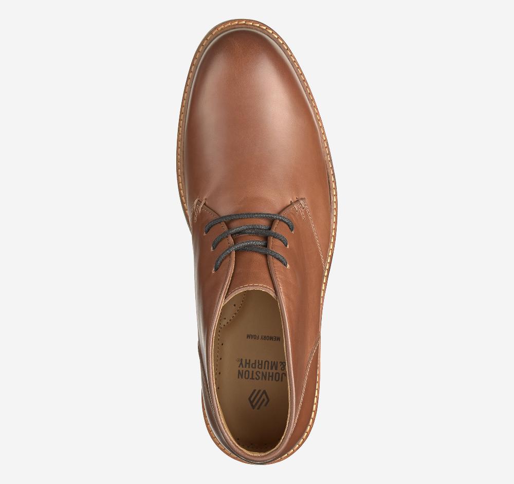 Johnston & Murphy Calder Chukka Mahogany Full Grain
