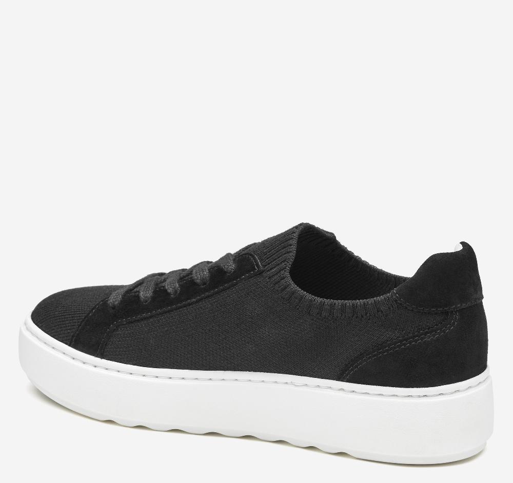 Johnston & Murphy Cammie Knit Lace-Up Black Knit