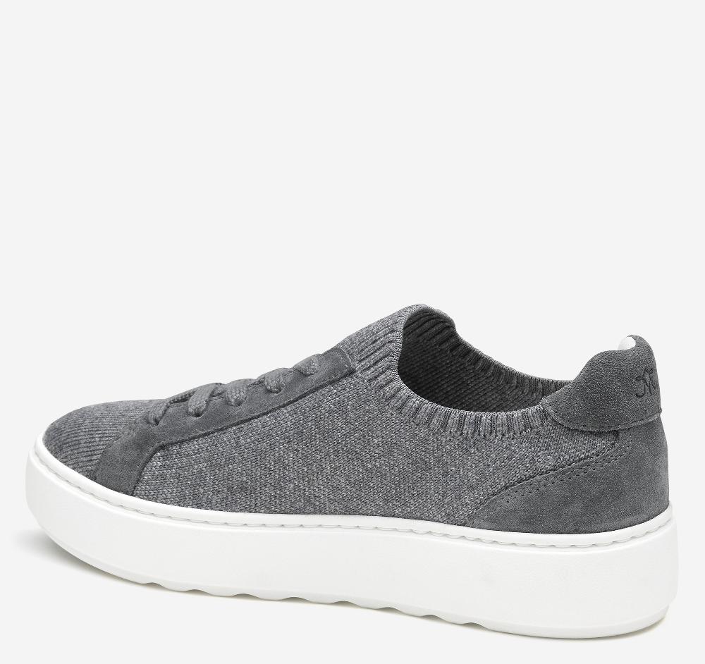 Johnston & Murphy Cammie Knit Lace-Up Gray Knit