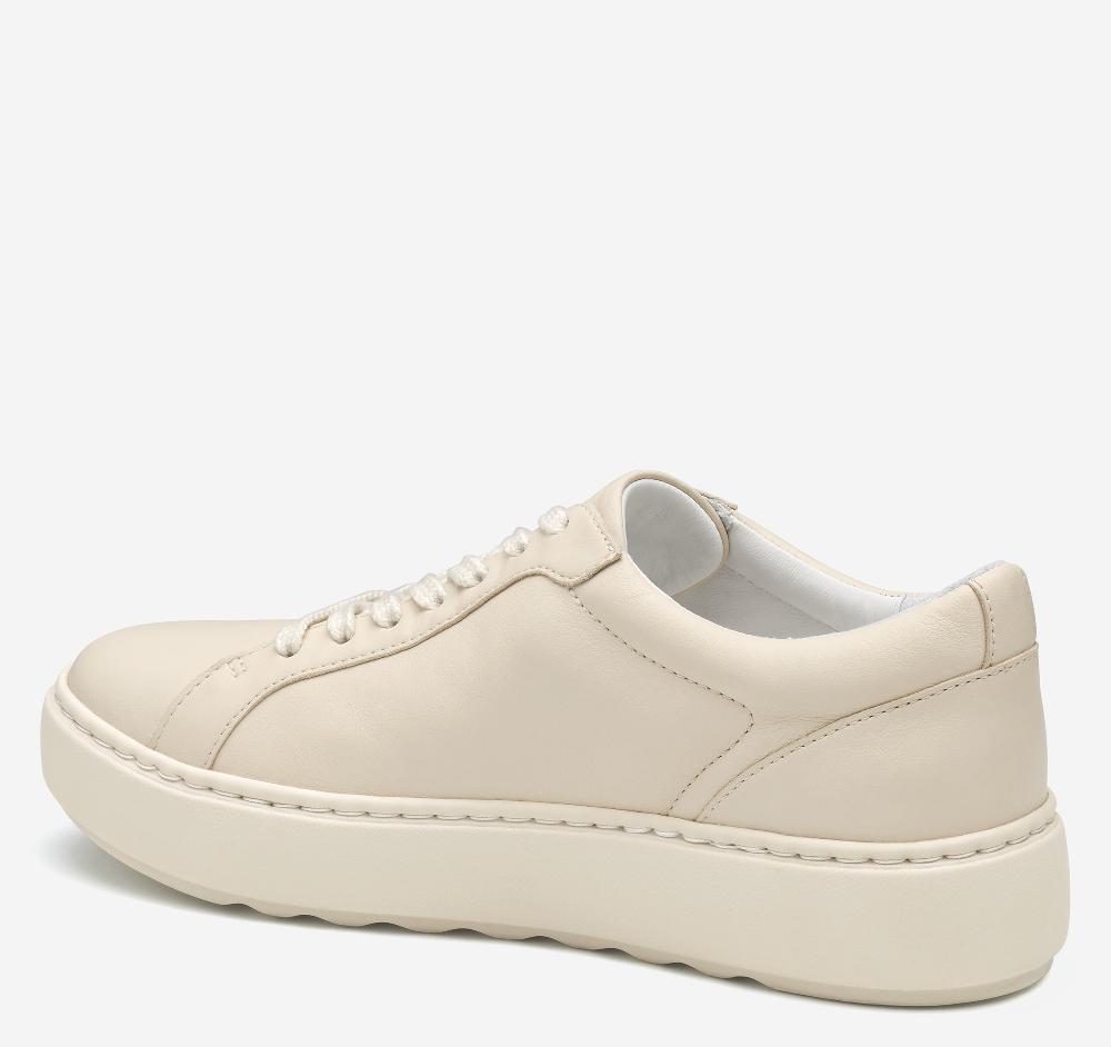 Johnston & Murphy Cammie Lace-Up Bone Nappa Leather