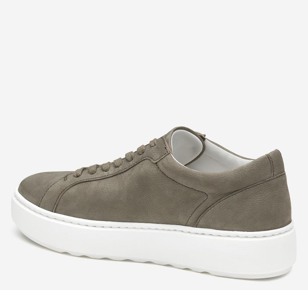 Johnston & Murphy Cammie Lace-Up Gray Tumbled Nubuck