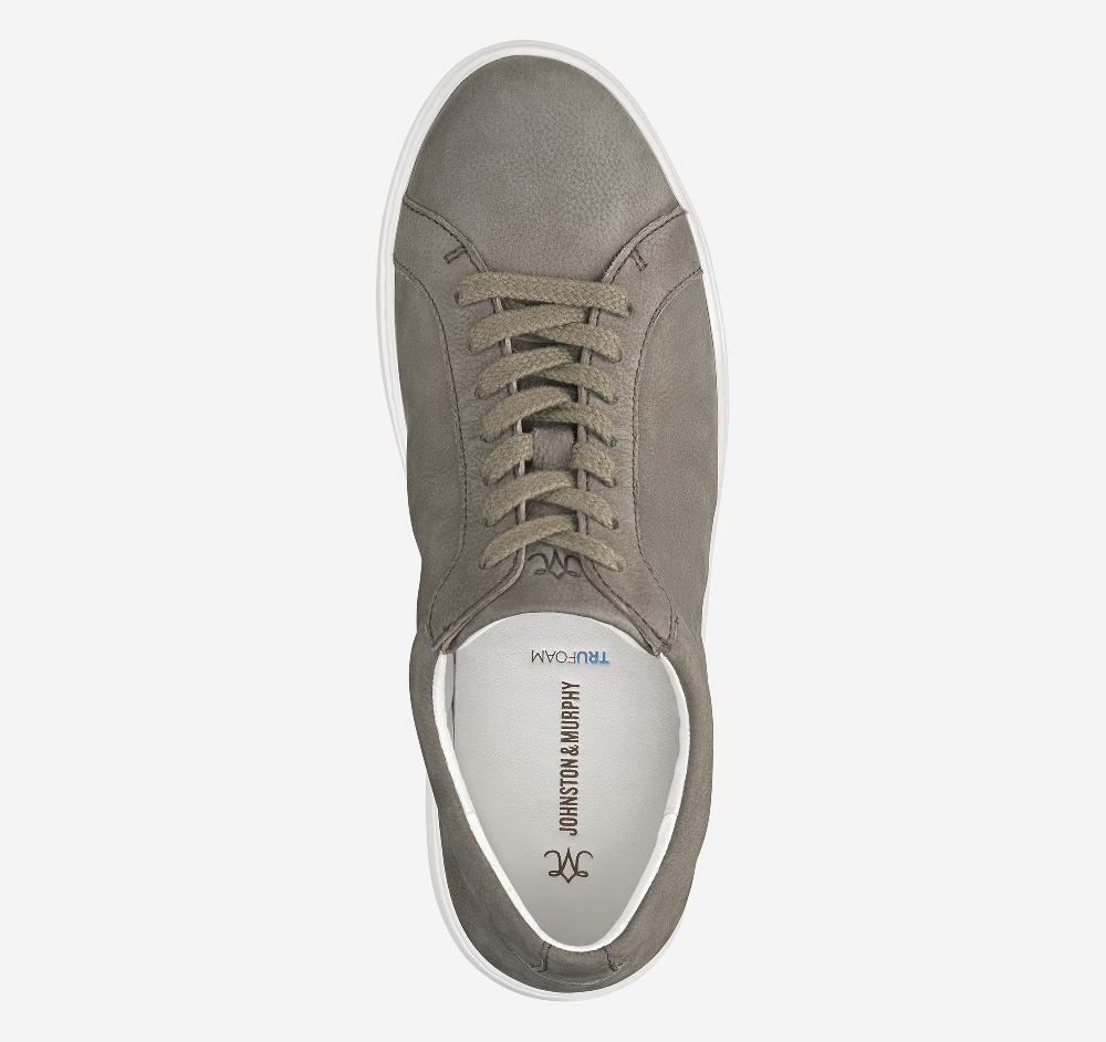 Johnston & Murphy Cammie Lace-Up Gray Tumbled Nubuck