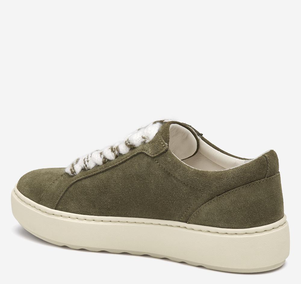 Johnston & Murphy Cammie Lace-Up Olive Suede
