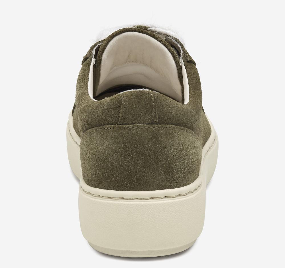 Johnston & Murphy Cammie Lace-Up Olive Suede