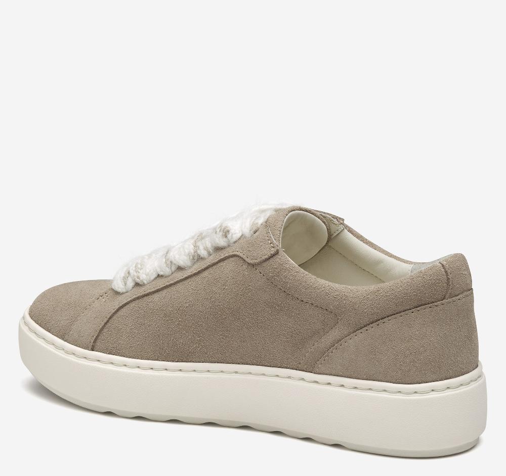 Johnston & Murphy Cammie Lace-Up Taupe Suede