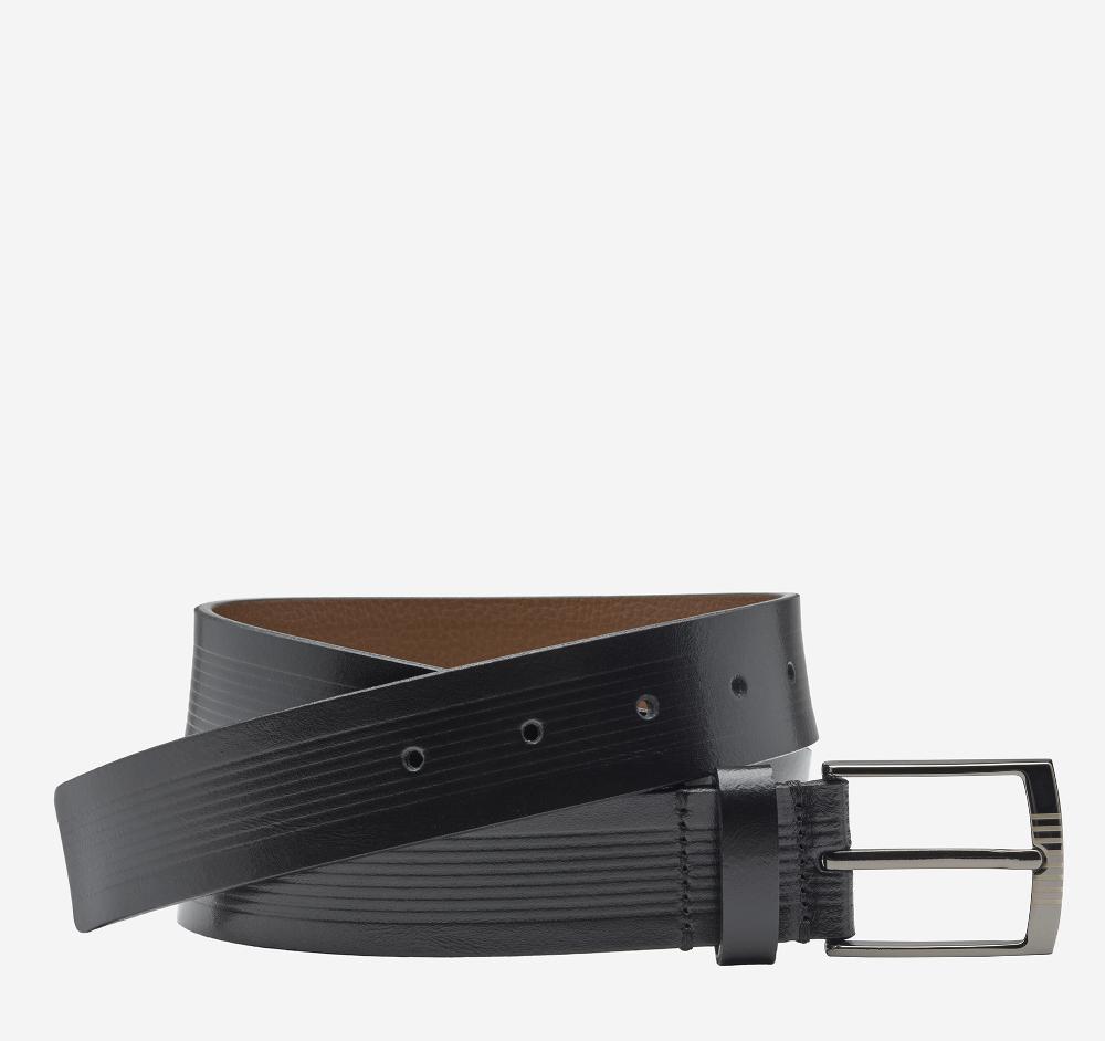 johnston & murphy Center Laser Belt Black