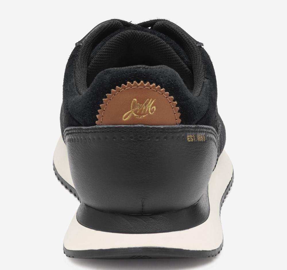 Johnston & Murphy Chase Perfed T-Toe Black Suede