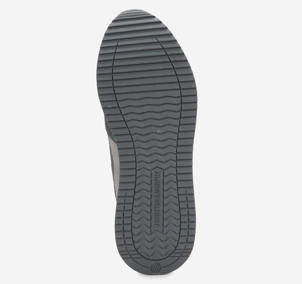 Johnston & Murphy Chase Perfed T-Toe Gray Suede