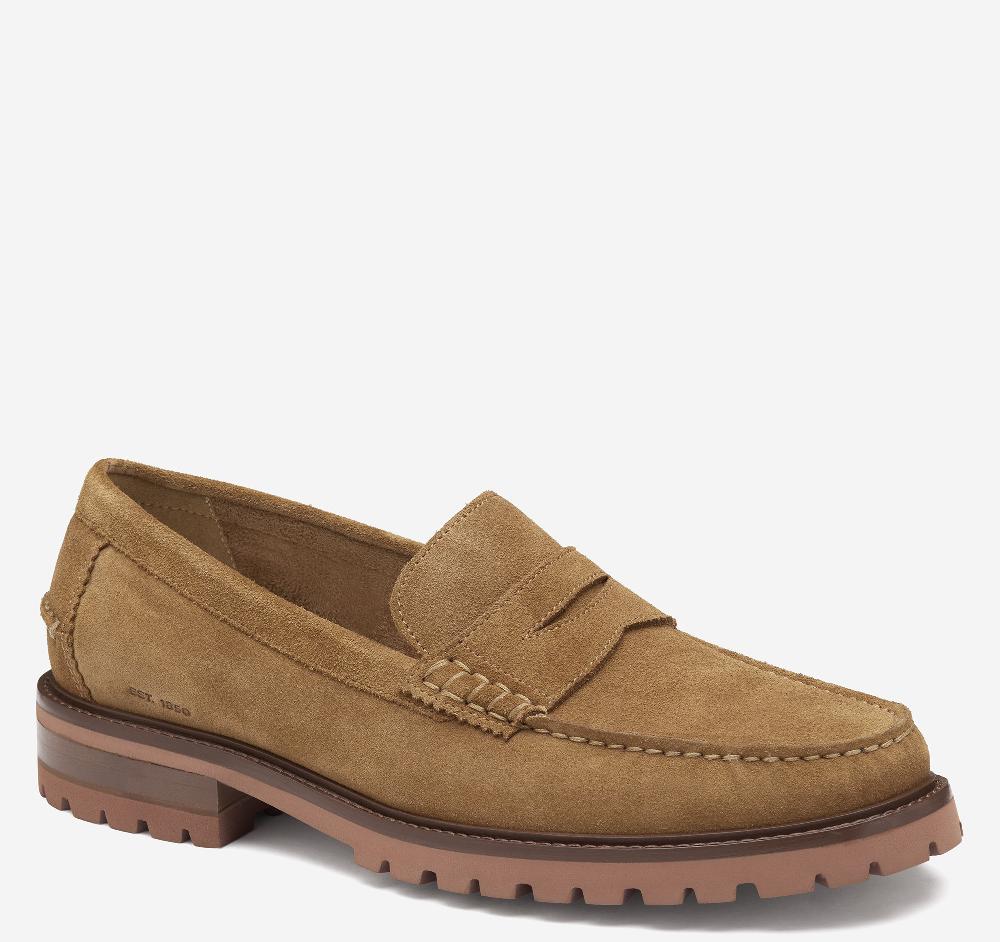 johnston & murphy Collier Penny Loafer Snuff Suede