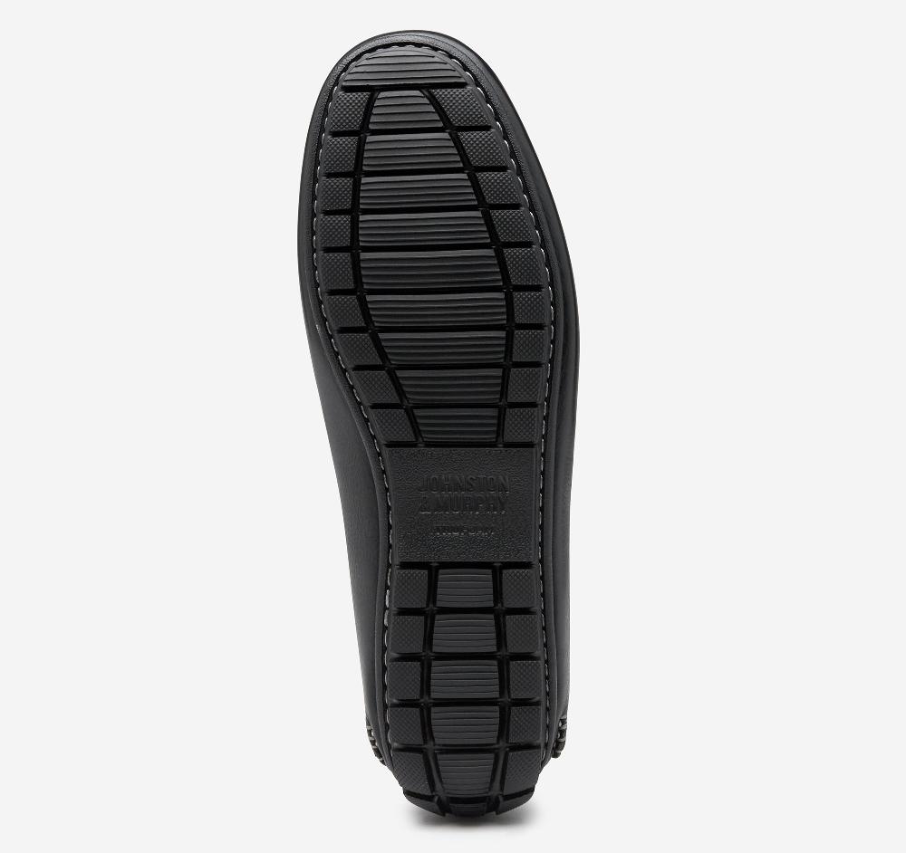 Johnston & Murphy Cort Moc Venetian Black Full Grain