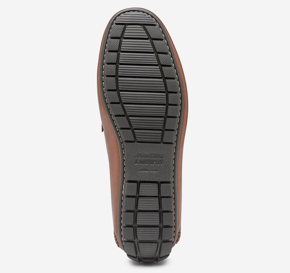 Johnston & Murphy Cort Moc Venetian Tan Full Grain
