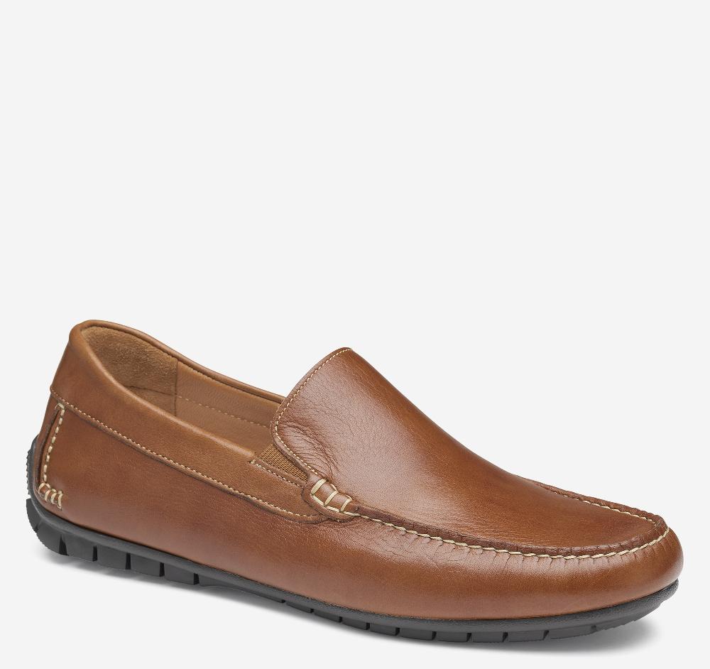 johnston & murphy Cort Moc Venetian Tan Full Grain