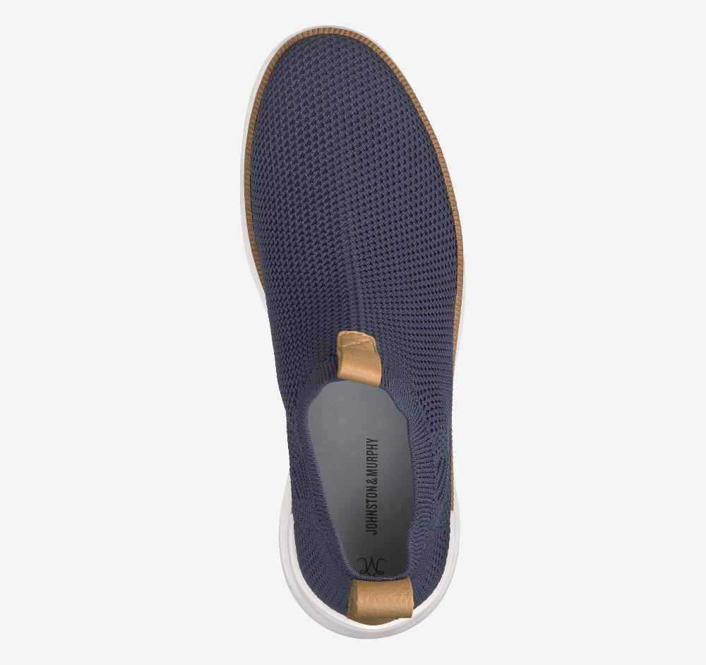 Johnston & Murphy Emery Knit Chelsea Boot Navy Knit