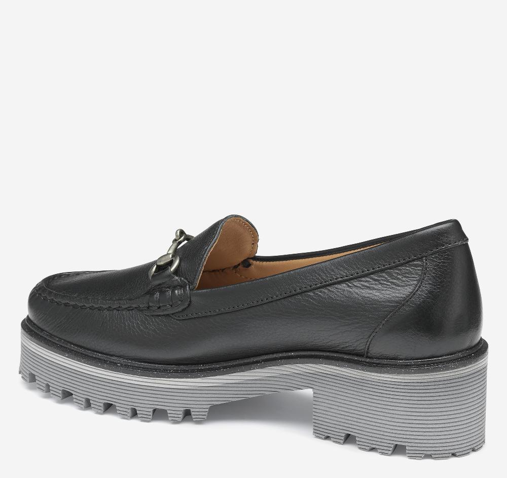 Johnston & Murphy Emmalynn Bit Loafer Black Calfskin