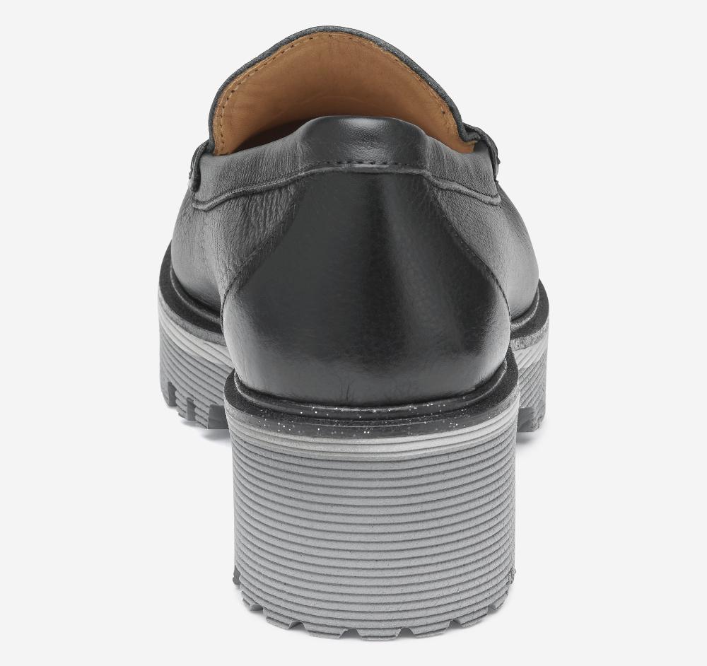 Johnston & Murphy Emmalynn Bit Loafer Black Calfskin