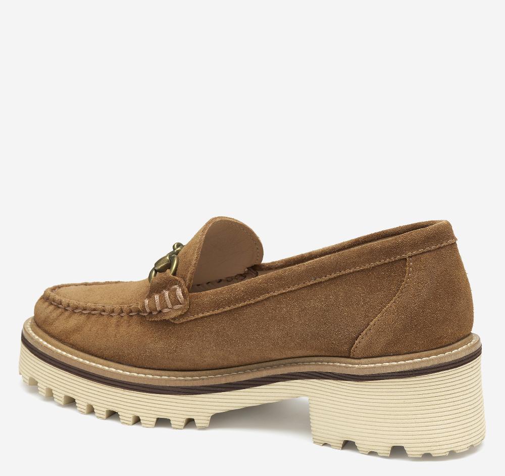Johnston & Murphy Emmalynn Bit Loafer Whiskey Suede