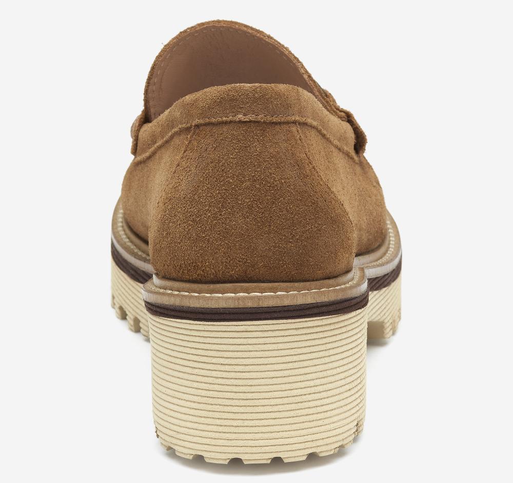 Johnston & Murphy Emmalynn Bit Loafer Whiskey Suede