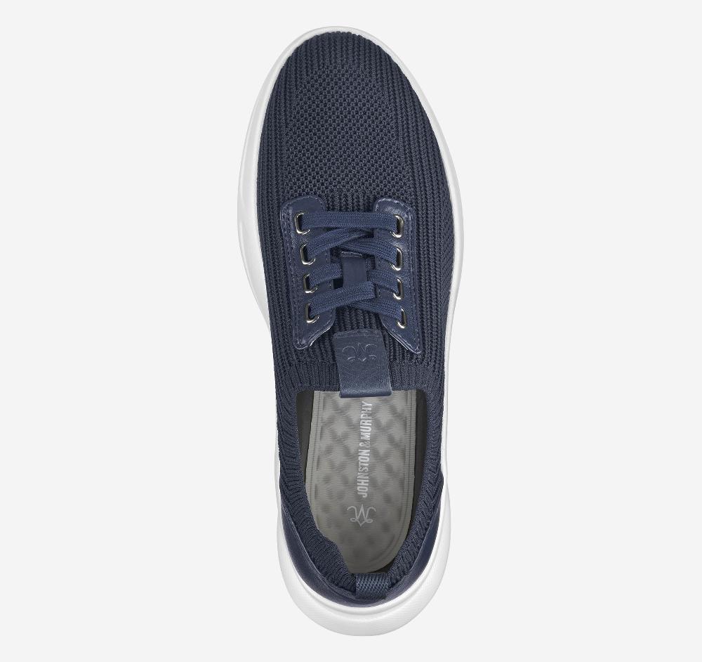 Johnston & Murphy Escape Knit Lace-Up Navy Knit