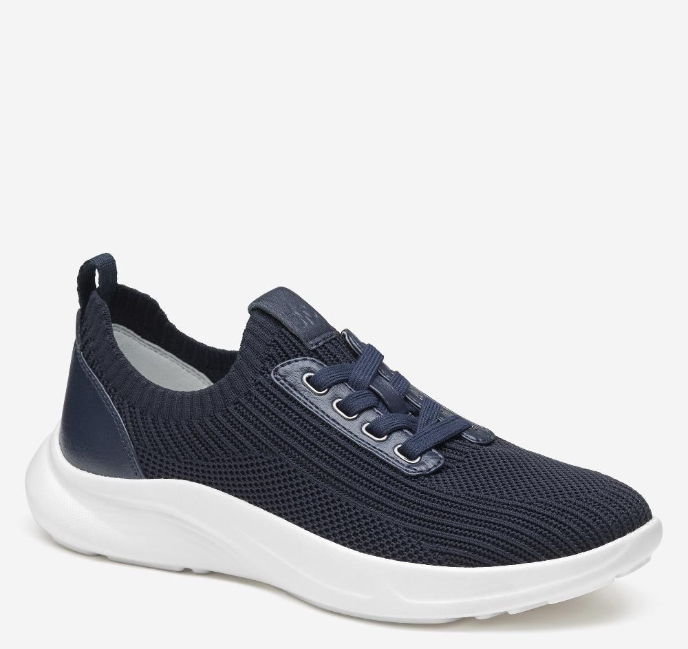 johnston & murphy Escape Knit Lace-Up Navy Knit