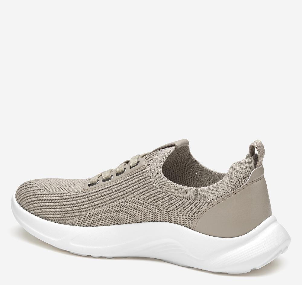 Johnston & Murphy Escape Knit Lace-Up Taupe Knit