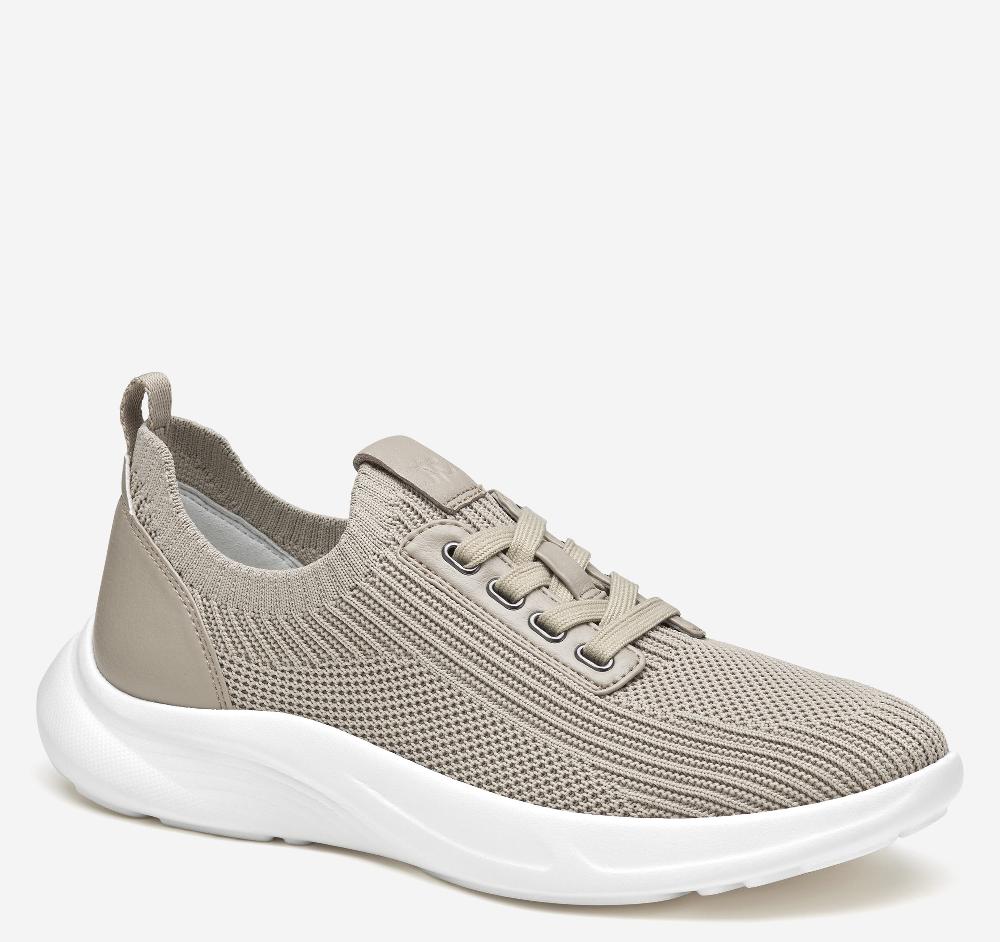 johnston & murphy Escape Knit Lace-Up Taupe Knit