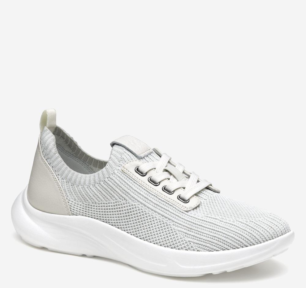 johnston & murphy Escape Knit Lace-Up White Knit