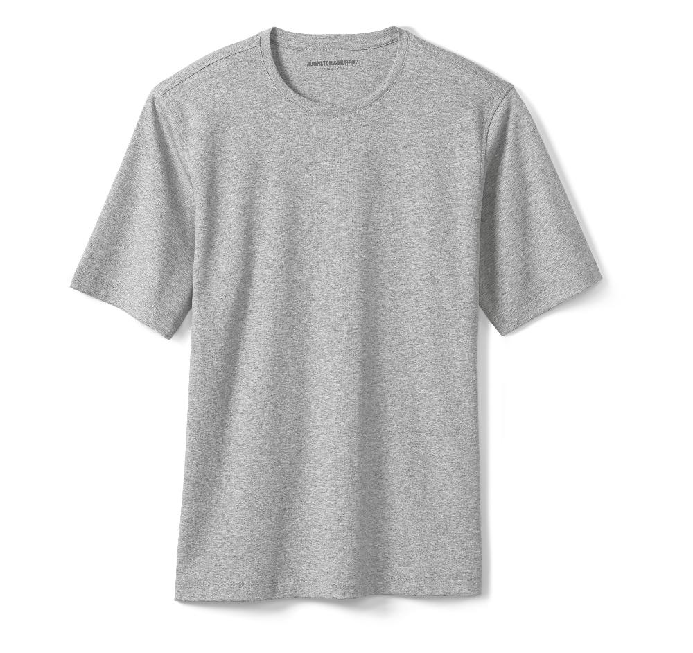 Johnston & Murphy Essential Tee Heather Gray